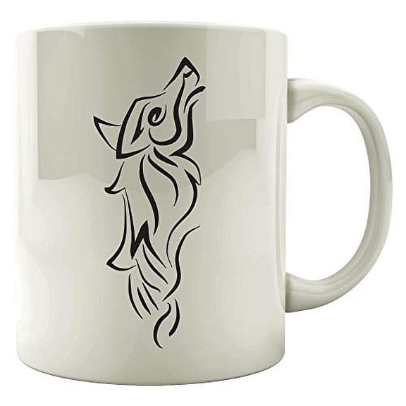 Funny Werewolf 11 oz Coffee Mug - Scary Bite Wolf Humor White Ceramic Gift