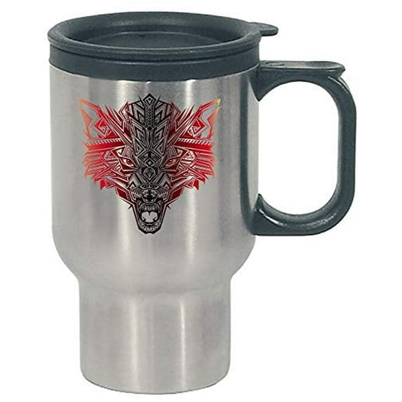 Funny Werewolf - Scary Mythical Creature Story Legend Canine Dog Humor - Stainless Steel Travel Mug
