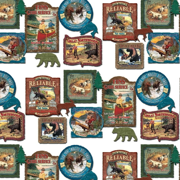 Funny Western Rustic Lodge Signs Premium Roll Gift Wrap Wrapping Paper