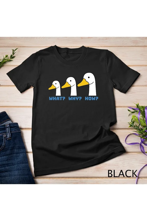 Funny What Silly Goose Meme Cute Trendy Art Novelty Graphic Tee Shirt,for unisex up to 5XL