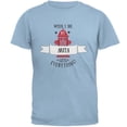 thumbnail image 1 of Funny When I Die Akita Light Blue Adult T-Shirt - X-Large, 1 of 1