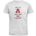 thumbnail image 1 of Funny When I Die Lhasa Apso White Adult T-Shirt - Small, 1 of 1