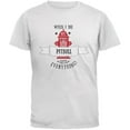 thumbnail image 1 of Funny When I Die Pitbull White Adult T-Shirt - Small, 1 of 1