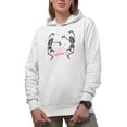 thumbnail image 1 of Funny When You're Dead Inside but It's Valentines with Skeleton Art Merch Gift, White Hooded Sweatshirt or Hoodie, 3XL, 1 of 5