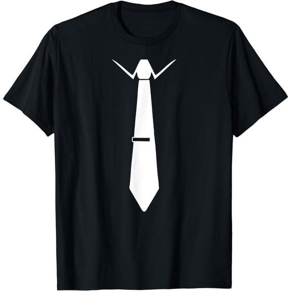 Funny White Tie Suit T-Shirt Tuxedo Shirts Ever Shop Men Wom T-Shirt