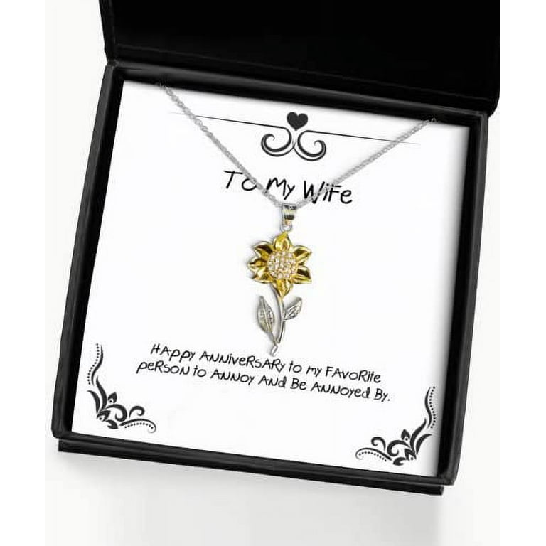 Wife Gift for Wife Birthday Gift for Wife from Husband Sentimental Gifts for Her Birthday Gifts for Her, 1st Anniversary Gift for Wife - 925 Sterling