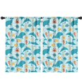 thumbnail image 1 of Funny Window Curtains for Kids Room - 42Wx63H Inch 2 Panels, Rod Pocket Colorful Cartoon Shark Patterns for Boys Bedroom Decor Preschool Classroom Curtains Playroom Living Room Window Drapes, 1 of 5