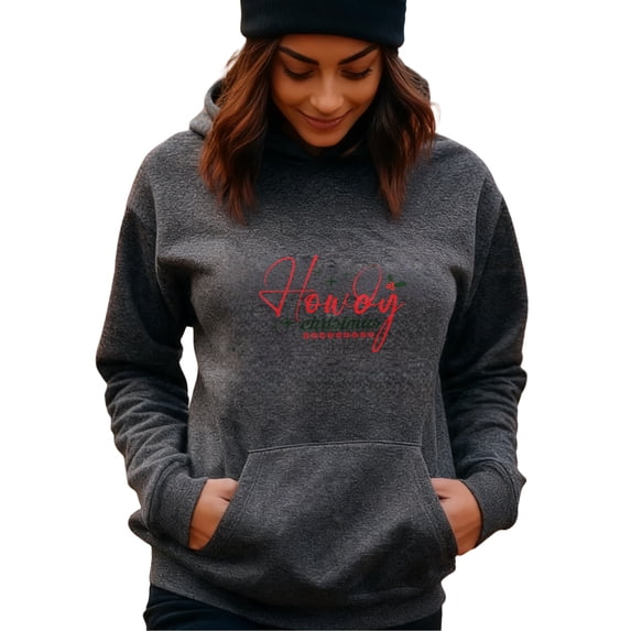Funny Winter Christmas Hoodie for Men Women, Holiday Pullover Hooded Sweatshirt, Cozy Cotton Poly Blend, Funny Winter Xmas Gift Outfit
