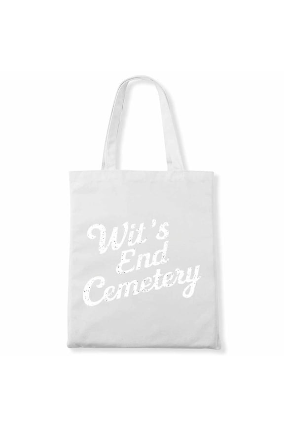 Funny Wit's End Cemetery If You Can Halloween Canvas Bag 2Pcs