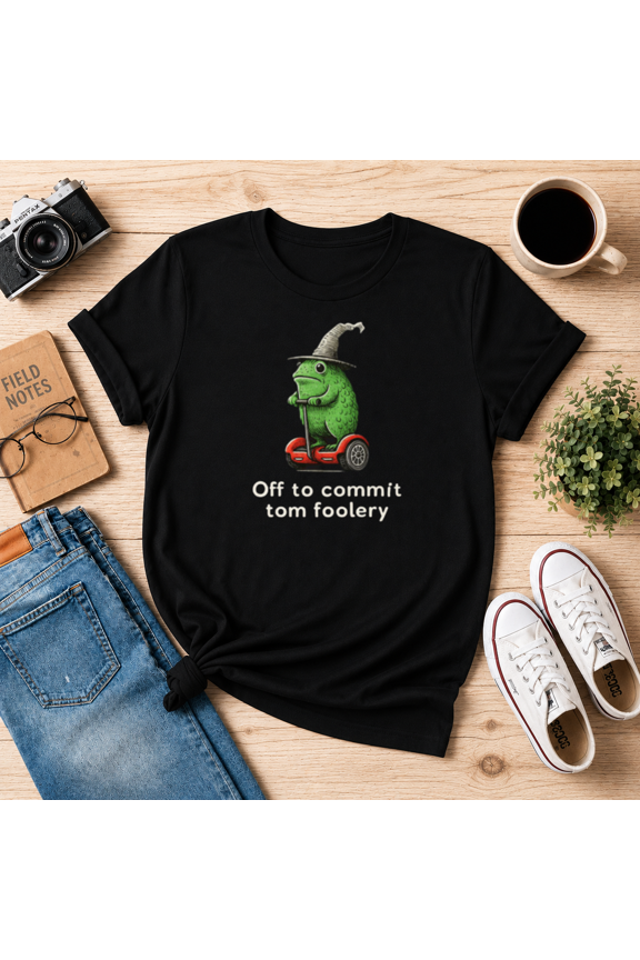 Funny Witch Frog Riding Hoverboard Unisex T-Shirt, S-5XL