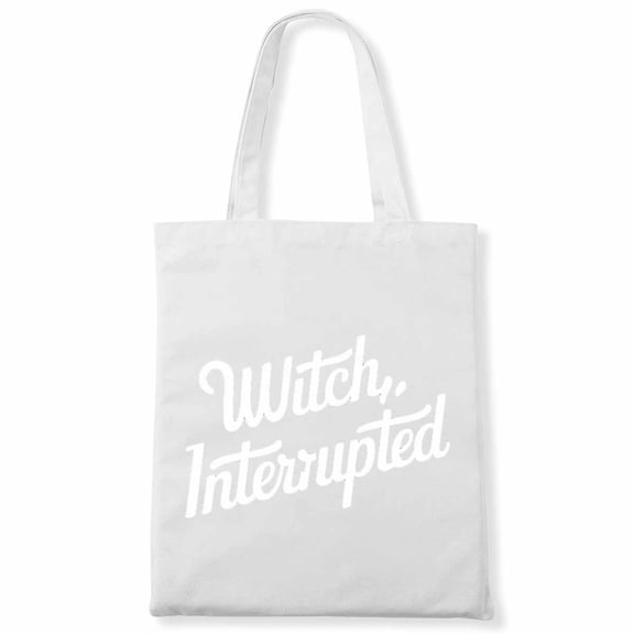 Funny Witch, Interrupted For Nurse Hospital Halloween Canvas Bag 1Pc