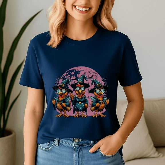 Funny Witch Spooky Chicken Shirt, Halloween Costume, Chick Or Treat, Spooky Season Tee