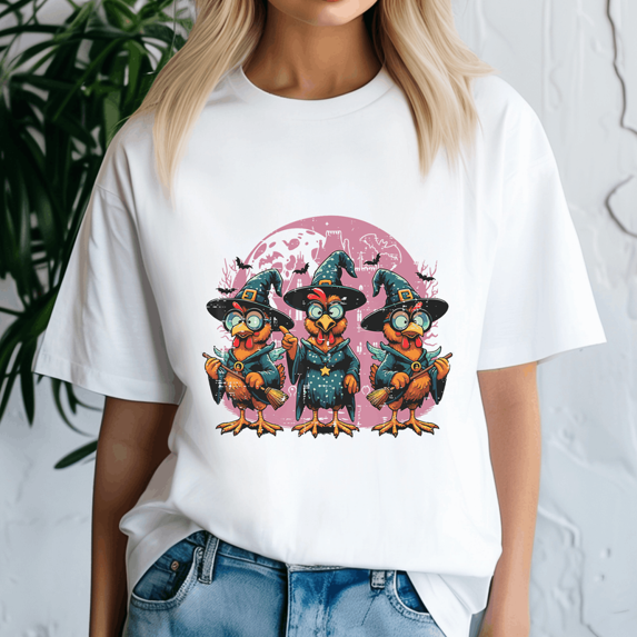 Funny Witch Spooky Chicken Shirt, Halloween Costume, Chick Or Treat, Spooky Season Tee