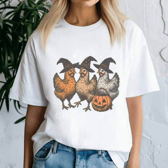 Funny Witch Spooky Chicken Shirt, Halloween Costume, Chick Or Treat, Spooky Season Tee