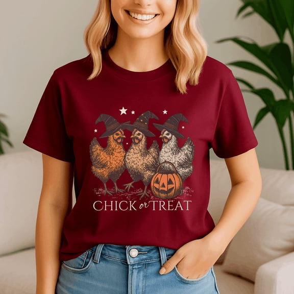 Funny Witch Spooky Chicken Shirt, Halloween Costume, Chick Or Treat, Spooky Season Tee