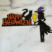 Funny Witch Wooden Door Corner Decor for Happy Home Decor