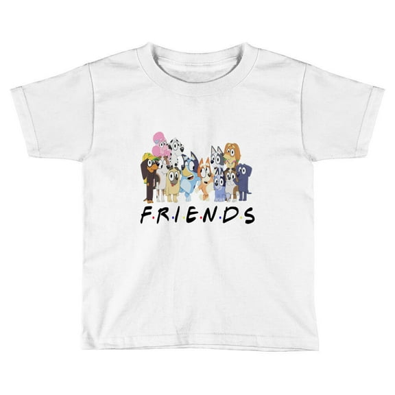 Funny With Friends Toddler T Shirt Bluey Family Shirts, Bluey Friends Tees, Bluey Design TODDLER SHORT SLEEVE TEE BELLA CANVAS 3001T