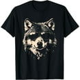 thumbnail image 1 of Funny Wolf Cool Rock and Roll Graphic Unisex T-Shirt for Men Women Kids Toddler, 1 of 5