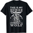 thumbnail image 1 of Funny Wolf Design Human Costume I'm a Wolf T-Shirt, 1 of 5