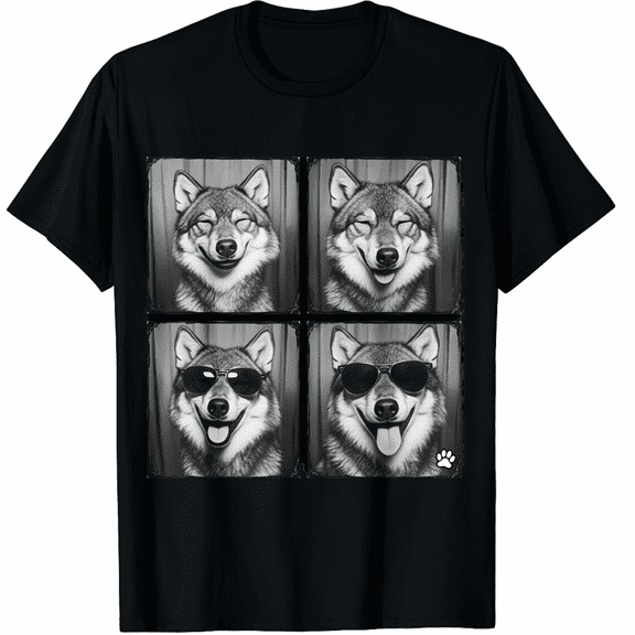 Funny Wolf Sunglasses T-Shirt for Men Women