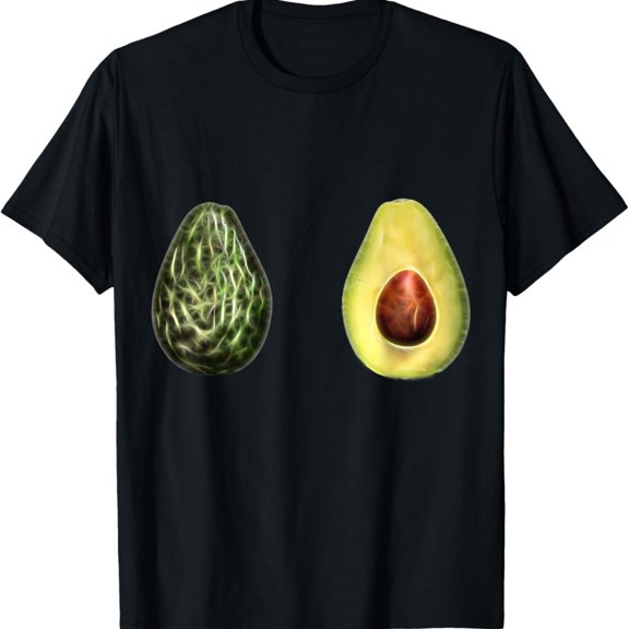 Funny Woman's Two Avocado Frui Healthy Food Vegan T-Shirt