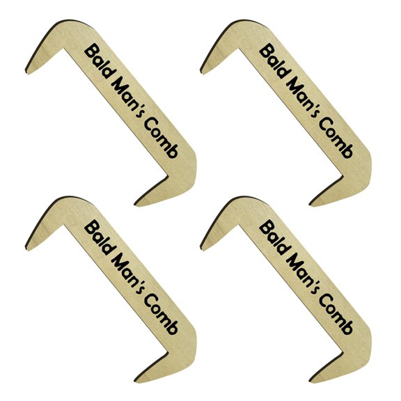 Funny Wooden Gift Comb Toothless Crafts Bald Comb Bald Man Surprise Gift A