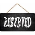 Space Reserved Funny Wooden Reserved Space Wall Art - 12 x 8 Inch Wood Plaque Decor ...