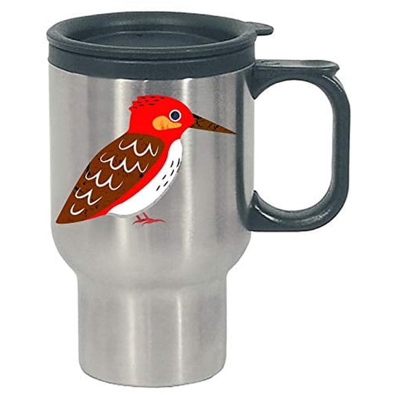 Funny Woodpecker - Bird With Strong Claws - Humor - Stainless Steel Travel Mug