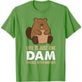 thumbnail image 1 of Funny Woodworking One Dam Project After Another Beaver Unisex T-Shirt for Men Women Kids Toddler,Lime Color,Size YXS, 1 of 5