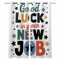 thumbnail image 1 of Funny Words Blackout Curtains for Bedroom Living Room Darkening Curtains 84 Inch Length 2 Panels Set Cartoon Colorful New Job Star Window Curtain Insulated Window Treatment Grommet Drapes 42"x84", 1 of 9