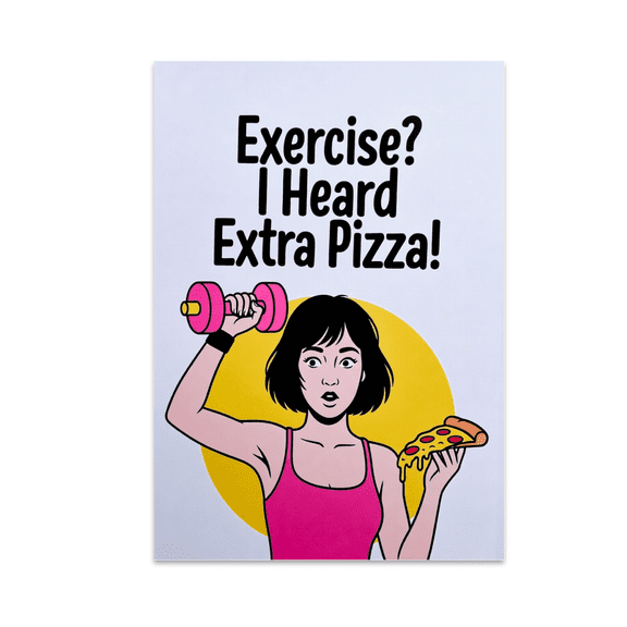 Funny Workout Decor - Fitness Enthusiast - 13x19 Poster Print