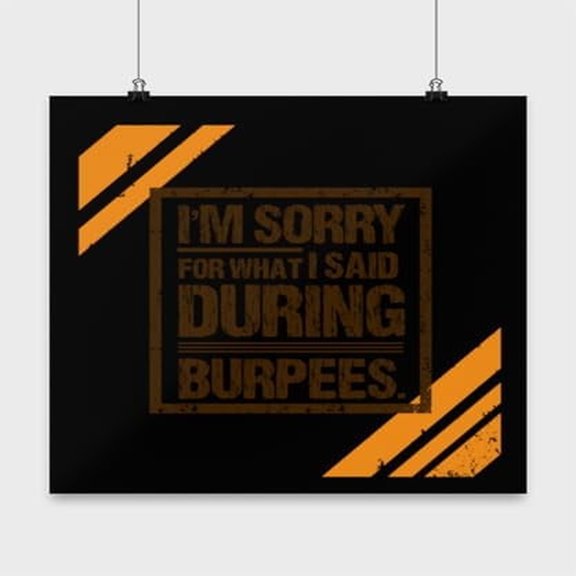 Funny Workout Motivation - Fitness Enthusiast - 13x13 Poster Print