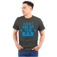 thumbnail image 1 of Funny Workout Pun Raise Your Bar Men's Graphic T Shirt Tees Brisco Brands S, 1 of 6