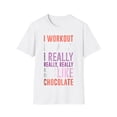 thumbnail image 1 of Funny Workout Really Like Chocolate Graphic Exercise Gym Rat, 1 of 7