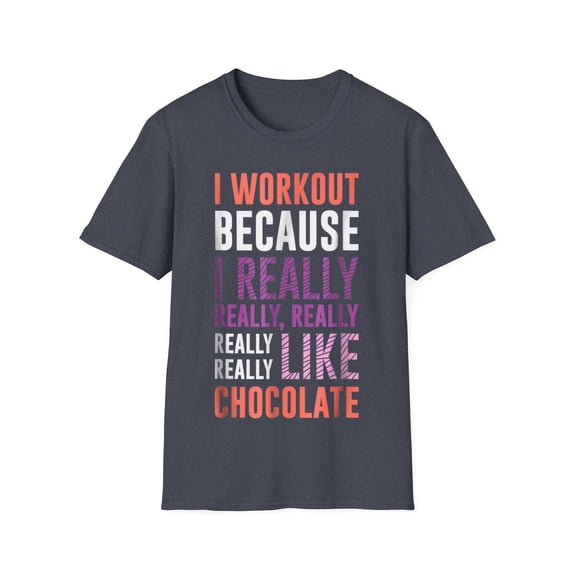 Funny Workout Really Like Chocolate Graphic Exercise Gym Rat