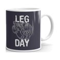 thumbnail image 1 of Funny Workout T-Rex Leg Day Coffee Tea Ceramic Mug Office Work Cup Gift, 1 of 3
