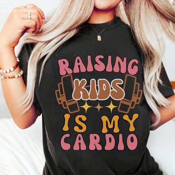 Funny Workout T-S1Hirt, Raising Is My rdio Mom Dad Gym Gift For Weightlifter Oversized Work Ou89