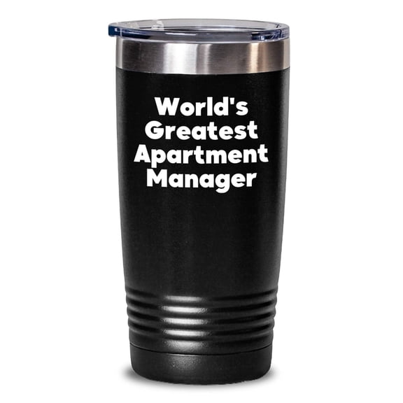 Funny 'World's Greatest' Gifts for Apartment Managers - Unique Christmas Tumblers for Women Coworkers