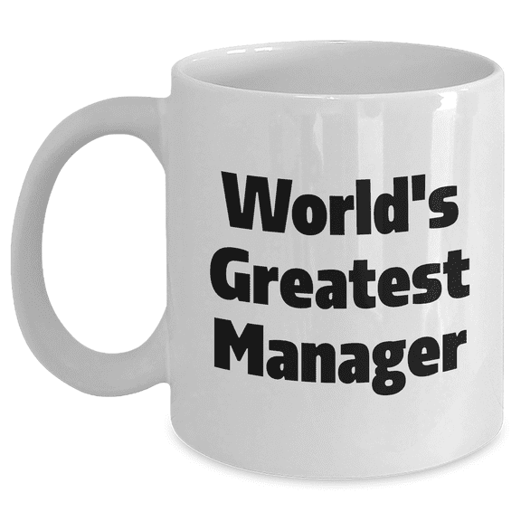 Funny World's Greatest Manager Manager Gifts from Friends Graduation Unique Manager Mugs for Men, Women, Coworkers, Family