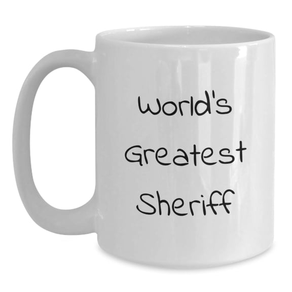 Funny World's Greatest Sheriff Sheriff Gifts for Men Christmas Unique Presents from Husband