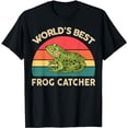 thumbnail image 1 of Funny Worlds Best Frog Catcher T Shirt Frog Hunter Boy Kids T-Shirt, 1 of 5