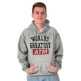 thumbnail image 1 of Funny Worlds Greatest ATM Dad Joke Men's Big & Tall Graphic Hoodie Brisco Brands 3X, 1 of 5