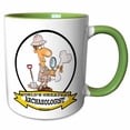thumbnail image 1 of 3drose, Funny Worlds Greatest Archaeologist Occupation Job Cartoon, 15oz Two-tone Green Mug, 1 of 6