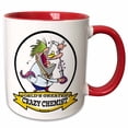 thumbnail image 1 of 3drose, Funny Worlds Greatest Crazy Chemist Cartoon, 11oz Two-tone Red Mug, 1 of 6