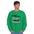 thumbnail image 1 of Funny Worlds Greatest Father Farter Men's Crewneck Sweatshirt Brisco Brands X, 1 of 5