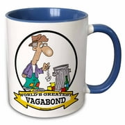 Funny Worlds Greatest Vagabond Men Cartoon 15oz Two-Tone Blue Mug mug-103629-11