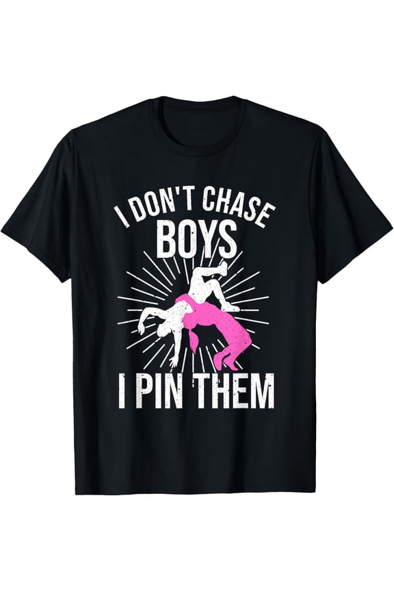 Funny Wrestling Girls Designs For Women Wrestle Athlete Fans T-Shirt