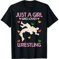 thumbnail image 1 of Funny Wrestling Women Just A Girl Who Loves Wrestling T-Shirt, 1 of 4