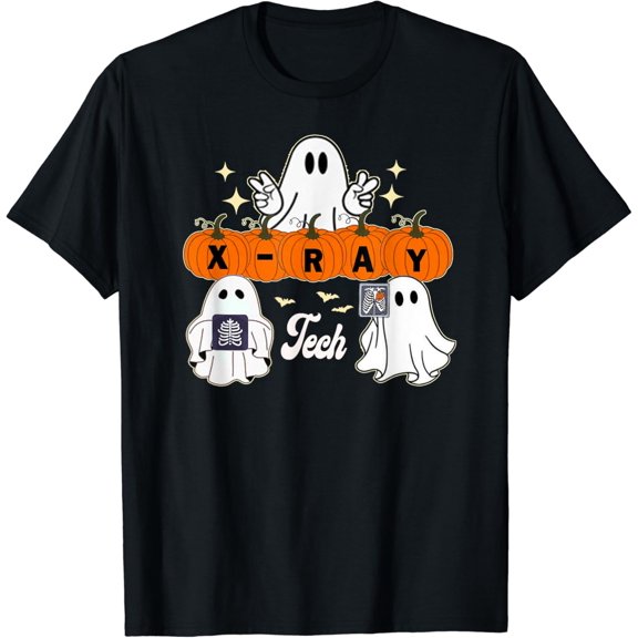 Funny X-Ray Tech Boo Crew Halloween ,Radiology Ghost T-Shirt