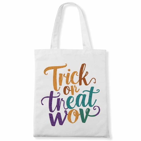Funny X-Ray Trick or Treat Wow Canvas Bag Burger Fries Halloween Costume 1Pc